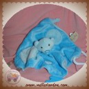 BABYNAT BABY NAT SOS DOUDOU OURS BLEU PLAT MOUCHOIR ACTIVITE