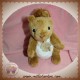 HISTOIRE D'OURS SOS DOUDOU ECUREUIL MARRON BLANC 15 CM