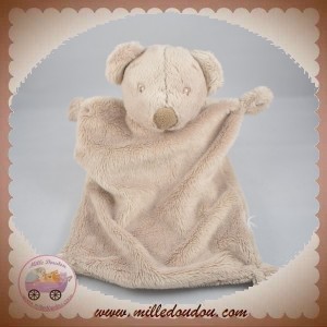 NICOTOY SIMBA SOS DOUDOU OURS PLAT BEIGE GRIS KIABI