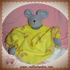 ESPRIT SOS DOUDOU SOURIS GRIS PLAT TISSU JAUNE CHEVAL ESPRIT SOS DOUDOU SOURIS GRIS PLAT TISSU JAUNE CHEVAL