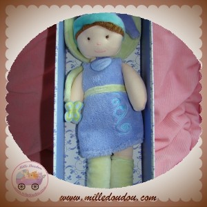 DOUDOU ET COMPAGNIE POUPEE FEE VIOLET VERT LAVANDE SOS