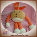 TAKINOU SOS DOUDOU LAPIN QUASI PLAT ECRU BEIGE ORANGE