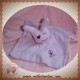 POPSI SOS DOUDOU LAPIN PLAT VIOLET ROSE L'AMOUR ET LA PAIX