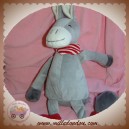 RAYNAUD LES PETITES MARIE DOUDOU CHEVAL ANE GRIS JAMBIERES ROUGE 50 CM SOS