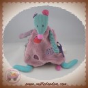 MOULIN ROTY SOS DOUDOU SOURIS PLAT PRUNE VIOLET VERT LES JOLIS PAS BEAUX SOS