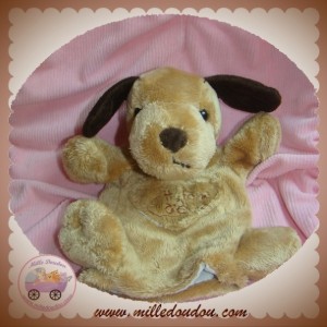 HISTOIRE D'OURS SOS DOUDOU CHIEN MARIONNETTE MARRON BOUCLETTE