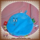 JEMINI SOS DOUDOU BARBAPAPA PLAT BLEU VELOURS EPONGE ETIQUETTES