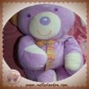 BABYSUN SOS DOUDOU OURS VIOLET MAUVE ECHARPE 60 cm