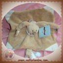 NATTOU SOS DOUDOU LAPIN PLAT BEIGE MARRON CAPPUCINO ATTACHE TETINE