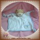 KALOO SOS DOUDOU OURS BEIGE PLAT BLANC LISERET BLEU