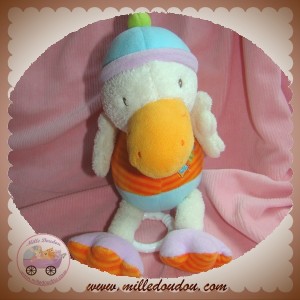 BABYSUN BABY SUN DOUDOU CANARD BLANC AHOY ORANGE BLEU MUSICAL SOS