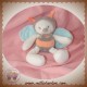 NATTOU SOS DOUDOU ABEILLE BLANCHE BUBBLES RAYE GRIS ORANGE 15 cm HOCHET SOS