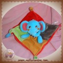 NICOTOY SOS DOUDOU ELEPHANT BLEU PLAT ROUGE ORANGE MARRON VERT