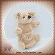 HISTOIRE D'OURS DOUDOU SOURIS MARIONNETTE BEIGE MARRON MARQUE SOS