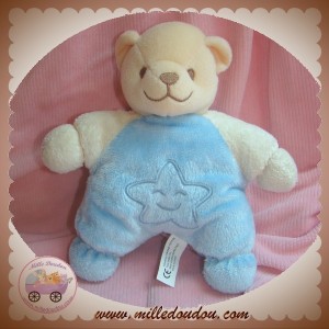 FANTASY TOYS SOS DOUDOU OURS CORPS QUASI PLAT BLEU ETOILE