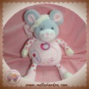 GIPSY DOUDOU SOURIS GRISE POMME ROSE SOS