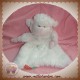 SOS DOUDOU MOUTON BLANC ROSE NOEUD FLEUR 64