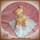 BERLINGOT SOS DOUDOU GIRAFE ORANGE MOUCHOIR BLANC SOS