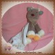 BERLINGOT SOS DOUDOU RENNE CERF TAUPE MOUCHOIR