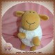 HAPPY HORSE SOS DOUDOU MOUTON MARRON CORPS BLANC