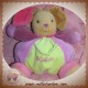 KALOO SOS DOUDOU LAPIN BOULE MAUVE VIOLET POCHE VERTE