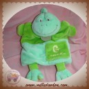 BABYNAT BABY NAT SOS DOUDOU GRENOUILLE VERTE MARIONNETTE G COMME