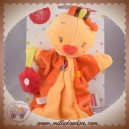 NATTOU SOS DOUDOU FILLE LILY MARIONNETTE JAUNE ORANGE FLEUR