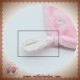 TEX SOS DOUDOU LAPIN MOUCHOIR PLAT ROSE FLEUR ABEILLE COEUR