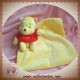 DISNEY SOS DOUDOU WINNIE L'OURSON MOUCHOIR JAUNE BOUCLETTE