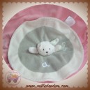 KING BEAR SOS DOUDOU LAPIN PLAT OVAL ECRU GRIS ABC