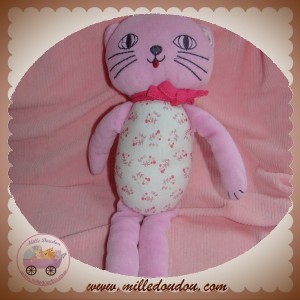 BOUT'CHOU MONOPRIX SOS DOUDOU CHAT ROSE TISSU ECHARPE SOS