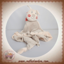 CARREBLANC SOS DOUDOU CHENILLE EMILE PLAT GRIS ECRU FOULARD