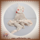 CARREBLANC SOS DOUDOU CHENILLE EMILE PLAT GRIS ECRU FOULARD