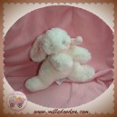 JACADI SOS DOUDOU LAPIN BONBON ALLONGE BLANC ROSE 11 cm