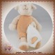 BABYNAT BABY NAT SOS DOUDOU MOUTON BLANC ECRU BEIGE MOUCHOIR