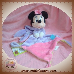 DISNEY SOS DOUDOU MINNIE DEGUISE EN LAPIN PLAT VIOLET ROSE