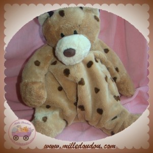 NICOTOY SOS DOUDOU LEOPARD TIGRE BEIGE TACHETE MARRON