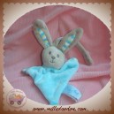 BABYNAT BABY NAT SOS DOUDOU LAPIN BLEU TURQUOISE GARCON ATTACHE TETINE