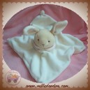 DIVERS SOS DOUDOU LAPIN PLAT BLANC COL ROSE