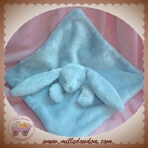 LILI GAUFRETTE SOS DOUDOU LAPIN PLAT BLEU CIEL