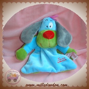 TIAMO TI AMO SOS DOUDOU CHIEN PLAT BLEU VERT HOCHET