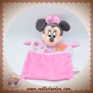 NICOTOY SOS DOUDOU SOURIS MINNIE PLAT RECTANGULAIRE ROSE FLEUR