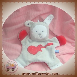 SUCRE D'ORGE SOS DOUDOU LAPIN PLAT GRIS ROUGE GUITARE COEUR ETOILES