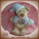 BOUT'CHOU MONOPRIX DOUDOU OURS MARRON HOCHET BLEU ETOILES LISSE SOS