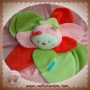 BABYSUN SOS DOUDOU OURS FLEUR PLAT PETALES VERT ROUGE ROSE