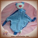 MGM SOS DOUDOU OURS PLAT RAYE BLEU