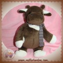 TCF SOS DOUDOU VACHE MARRON TACHETE ECRU ECHARPE LASCAR