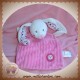 NICOTOY SOS DOUDOU LAPIN BLANC PLAT ROSE OISEAU ROND