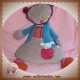 MOULIN ROTY DOUDOU OURS SOURIS MARRON VERT LAINE VIOLET PAPA BEBE PETITPAS SOS