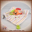 ORCHESTRA SOS DOUDOU CHIEN LAPIN ORANGE PLAT RAYE VERT ROUGE NOEUD